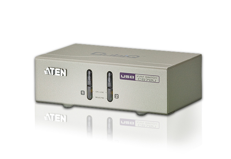 ATEN CS72U - KVM-Switch - 2 x KVM port(s) - 1 lokaler Benutzer