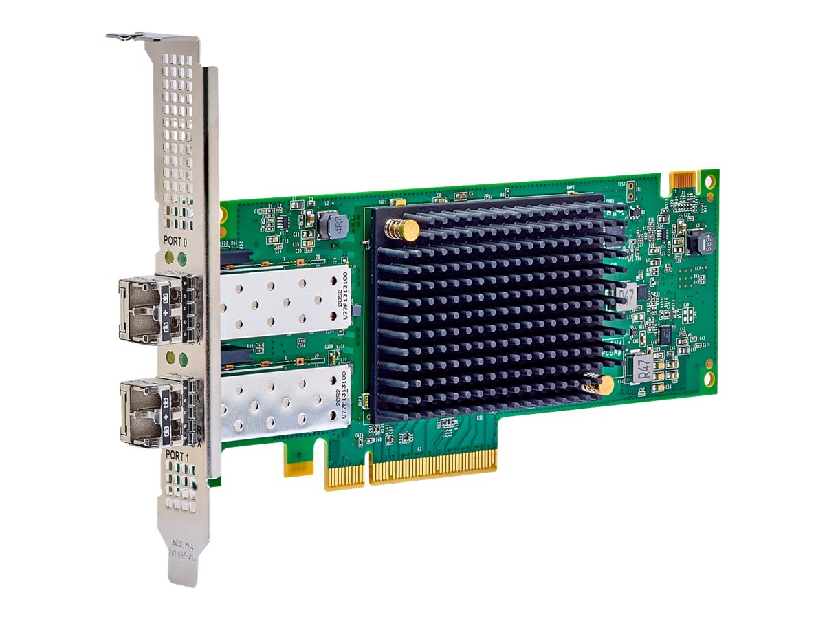 Lenovo ThinkSystem Emulex LPe36002 - Hostbus-Adapter - PCIe 4.0 x8 Low-Profile - 64Gb Fibre Channel Gen 7 (Short Wave)