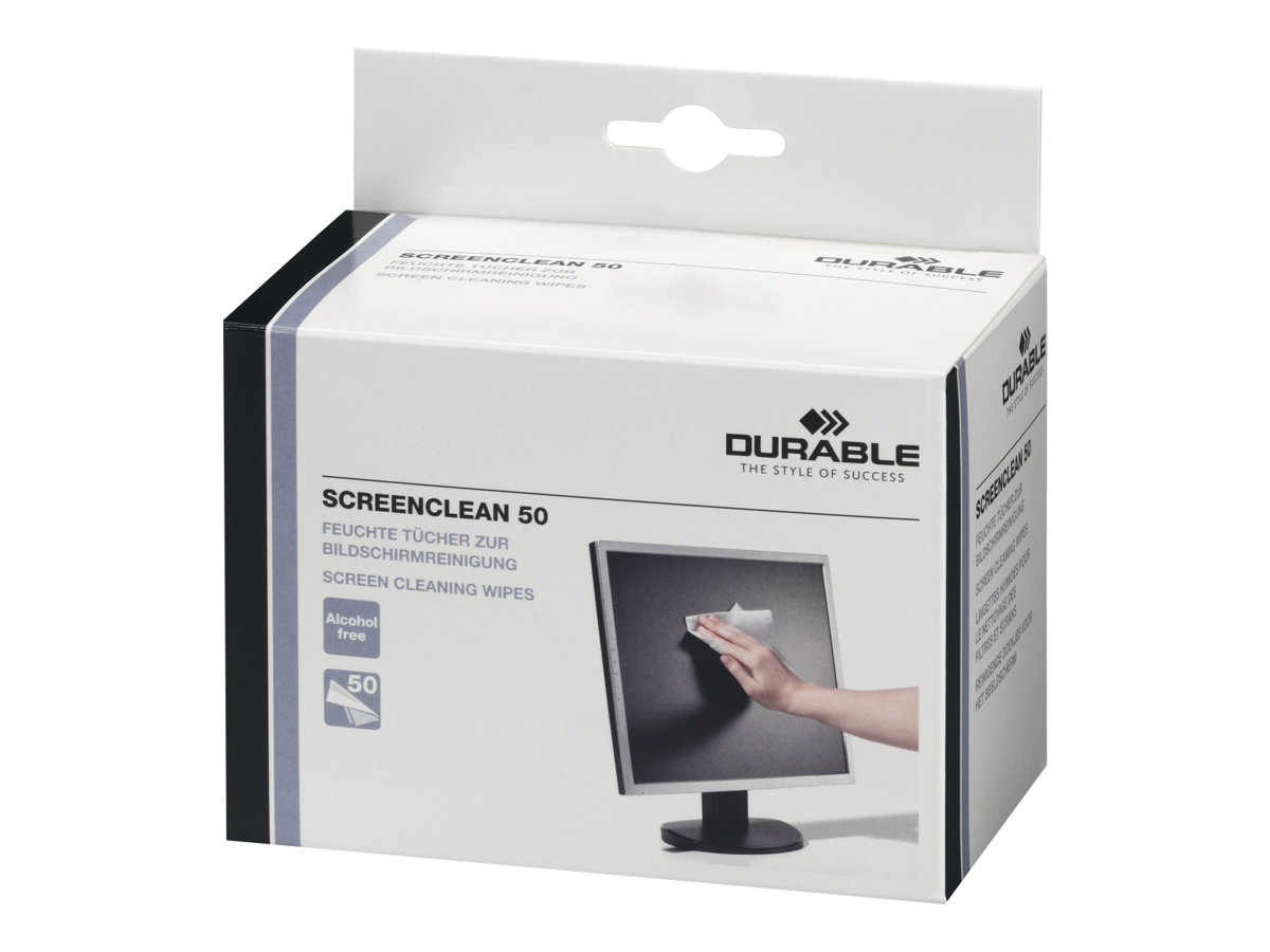 Durable Screenclean 50 - Reinigungstücher (Wipes)