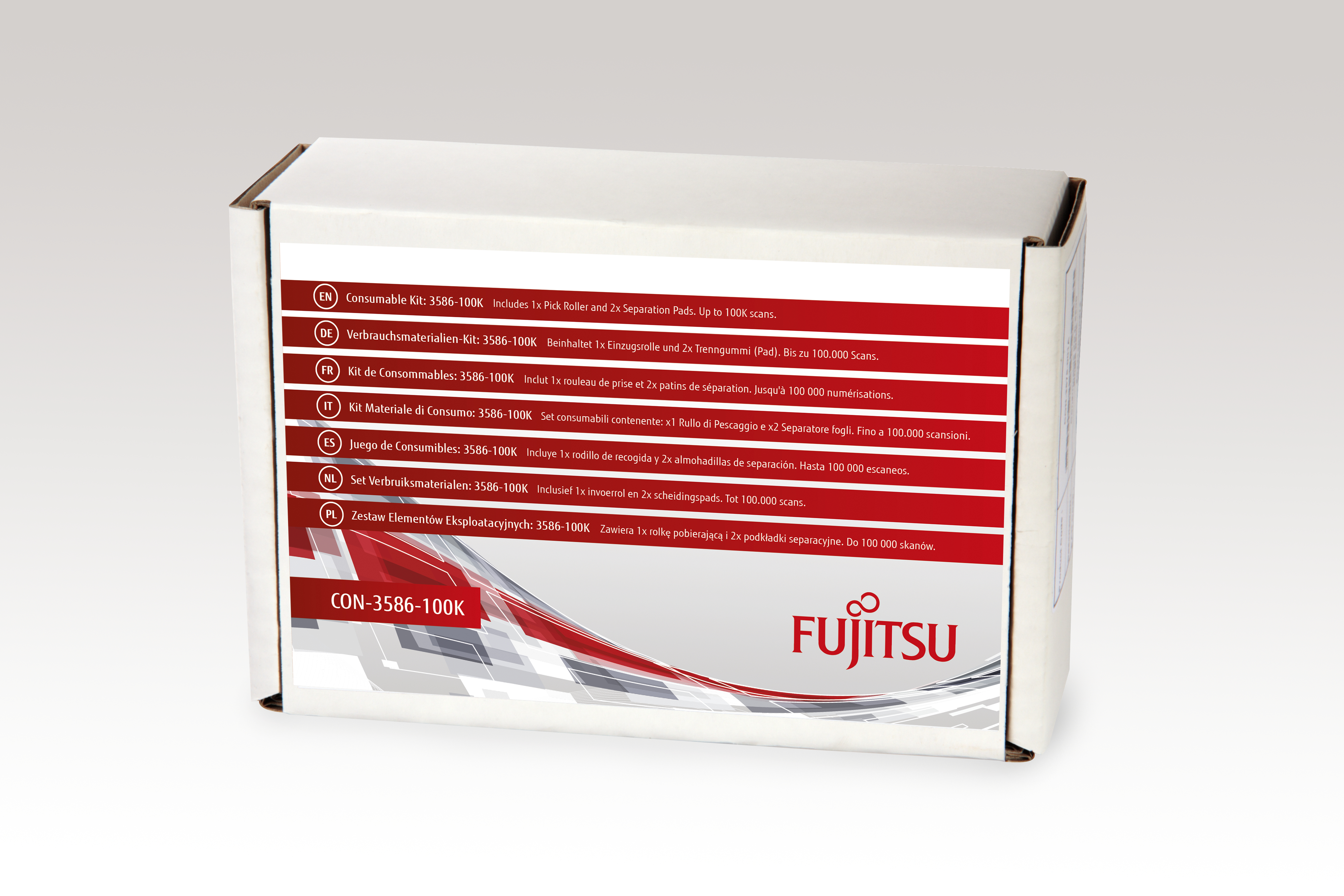 Fujitsu Consumable Kit: 3586-100K - Scanner - Verbrauchsmaterialienkit