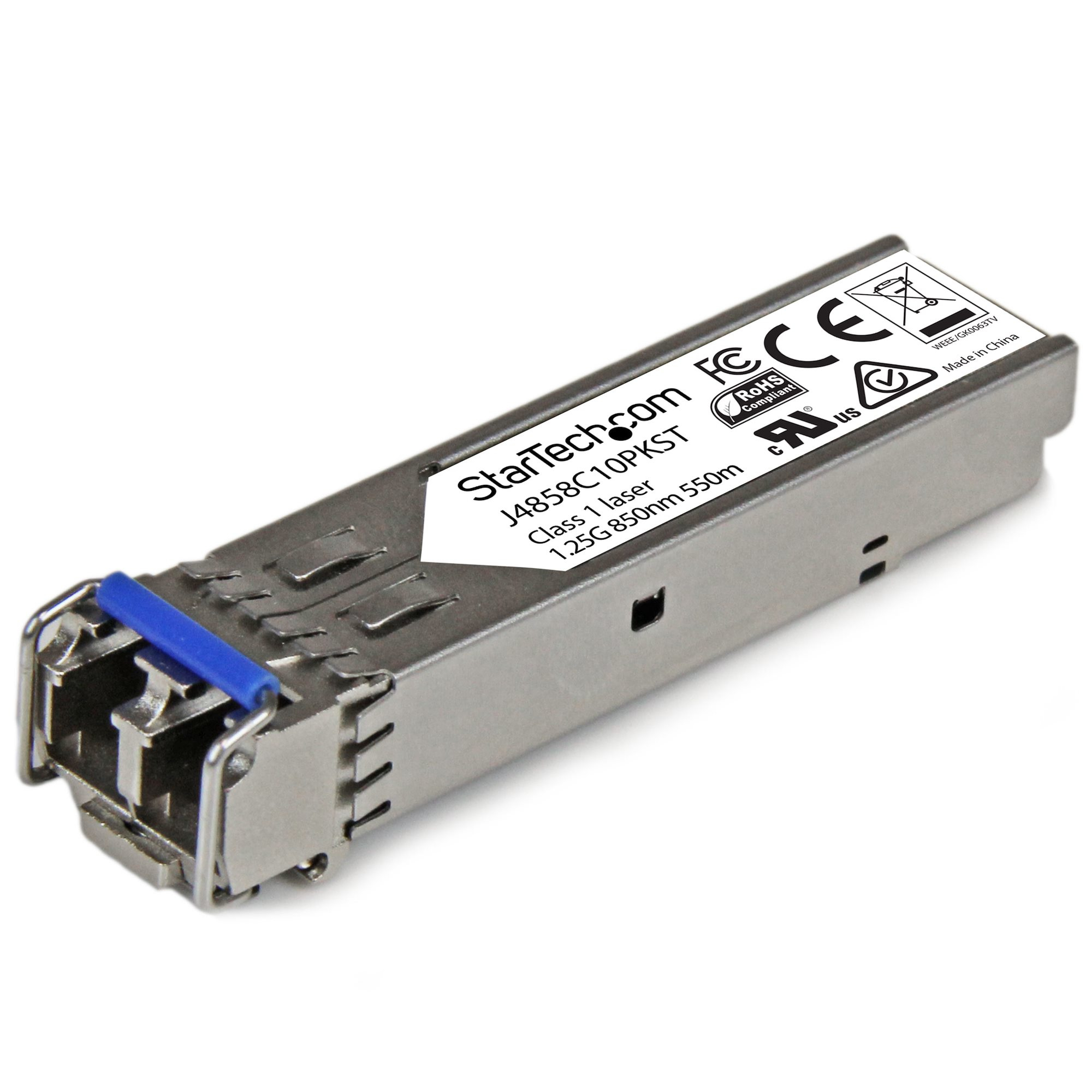 StarTech.com Gigabit LWL SFP Transceiver Modul - HP J4859C kompatibel - SM/MM LC mit DDM - 10km / 550m - 1000Base-LX - 10er Pack - SFP (Mini-GBIC)-