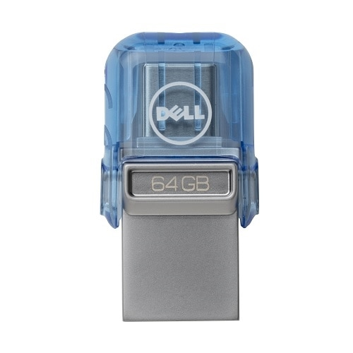 Dell Combo - USB-Flash-Laufwerk - 64 GB - USB 3.0/USB Typ C
