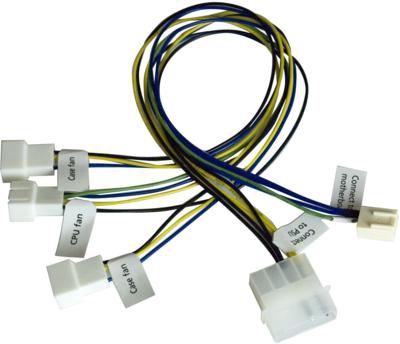 Akasa PWM splitter smart fan cable - Netzsplitter für Lüfter - 4-Pin interner Netzanschluss (12 V)
