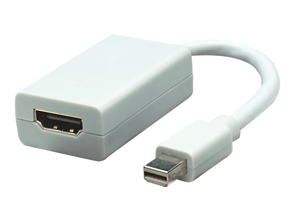 Manhattan Passiver Mini-DisplayPort auf HDMI-Adapter, Mini DisplayPort Stecker auf HDMI Buchse, passiv, Polybag-Verpackung — ideal for Mac-Computer
