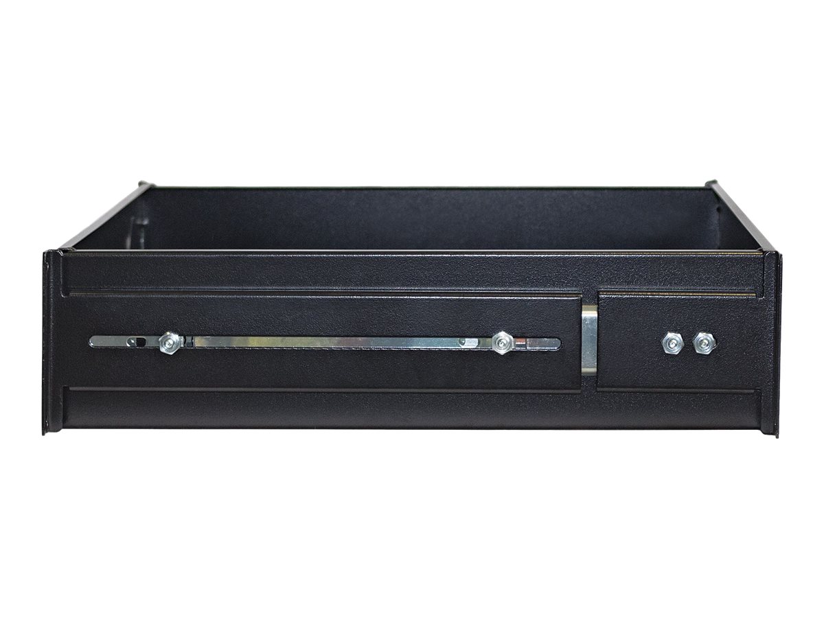 Intellinet 19" Schublade, 2 HE, 350 mm Fachbodentiefe, ausziehbar, schwarz - Rack Storage Drawer - Schwarz, RAL 9005 - 2U - 48.3 cm (19")