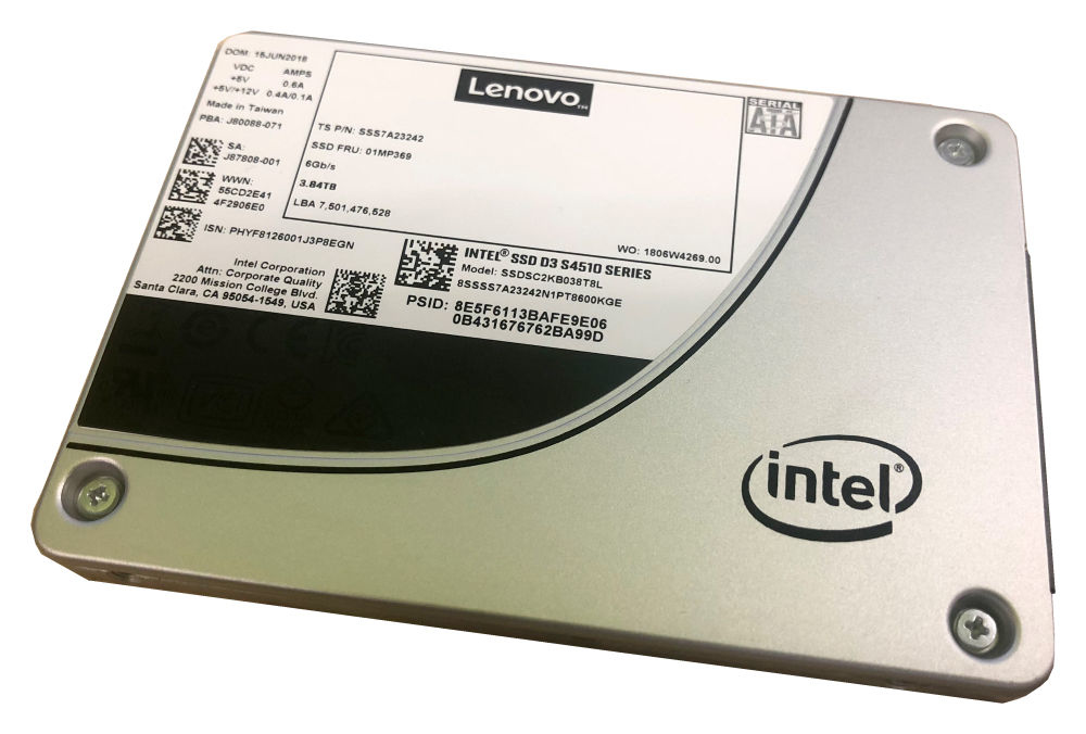 Lenovo Intel S4510 Entry - SSD - verschlüsselt - 480 GB - Hot-Swap - 2.5" (6.4 cm)