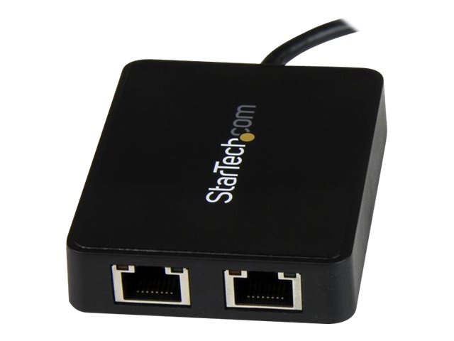 StarTech.com USB-C auf Dual-Gigabit Ethernet Adapter mit USB (Typ-A)