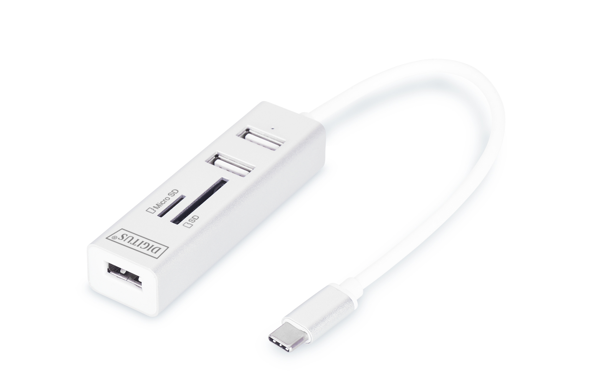 DIGITUS USB Type-C OTG 3-Port Hub + Kartenleser
