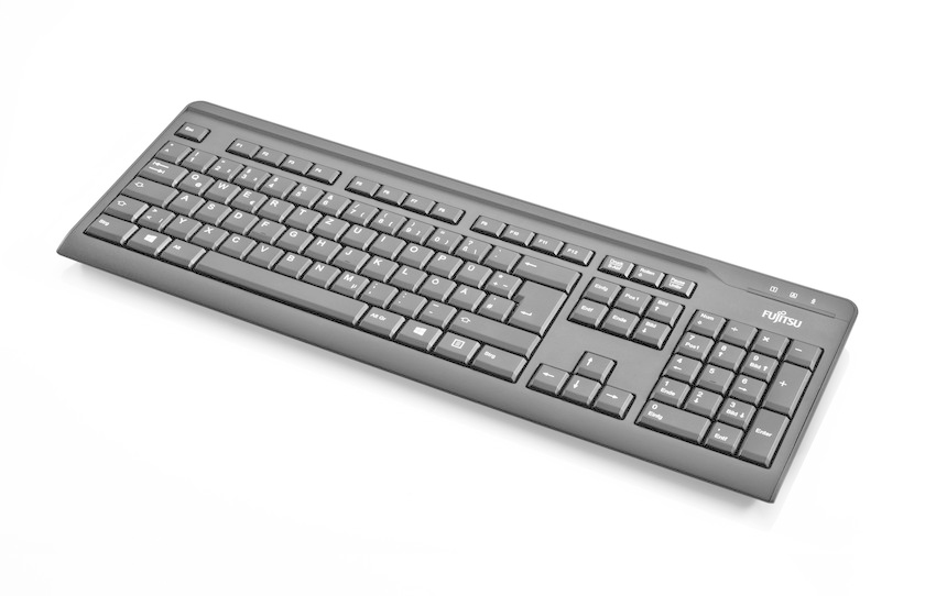 Fujitsu KB410 - Tastatur - USB - Dänisch - Schwarz