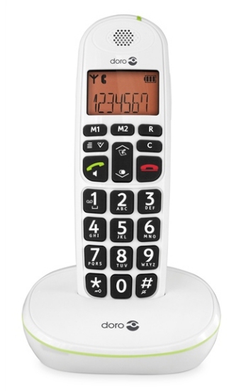 Doro PhoneEasy 100w - Schnurlostelefon mit Rufnummernanzeige