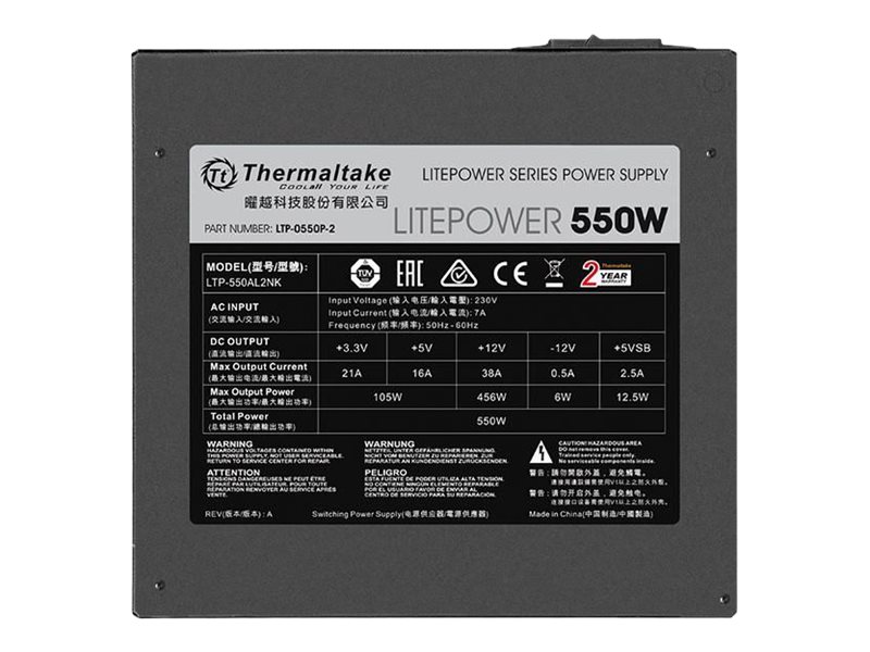 Thermaltake Litepower LTP-550AL2NK - Netzteil (intern)