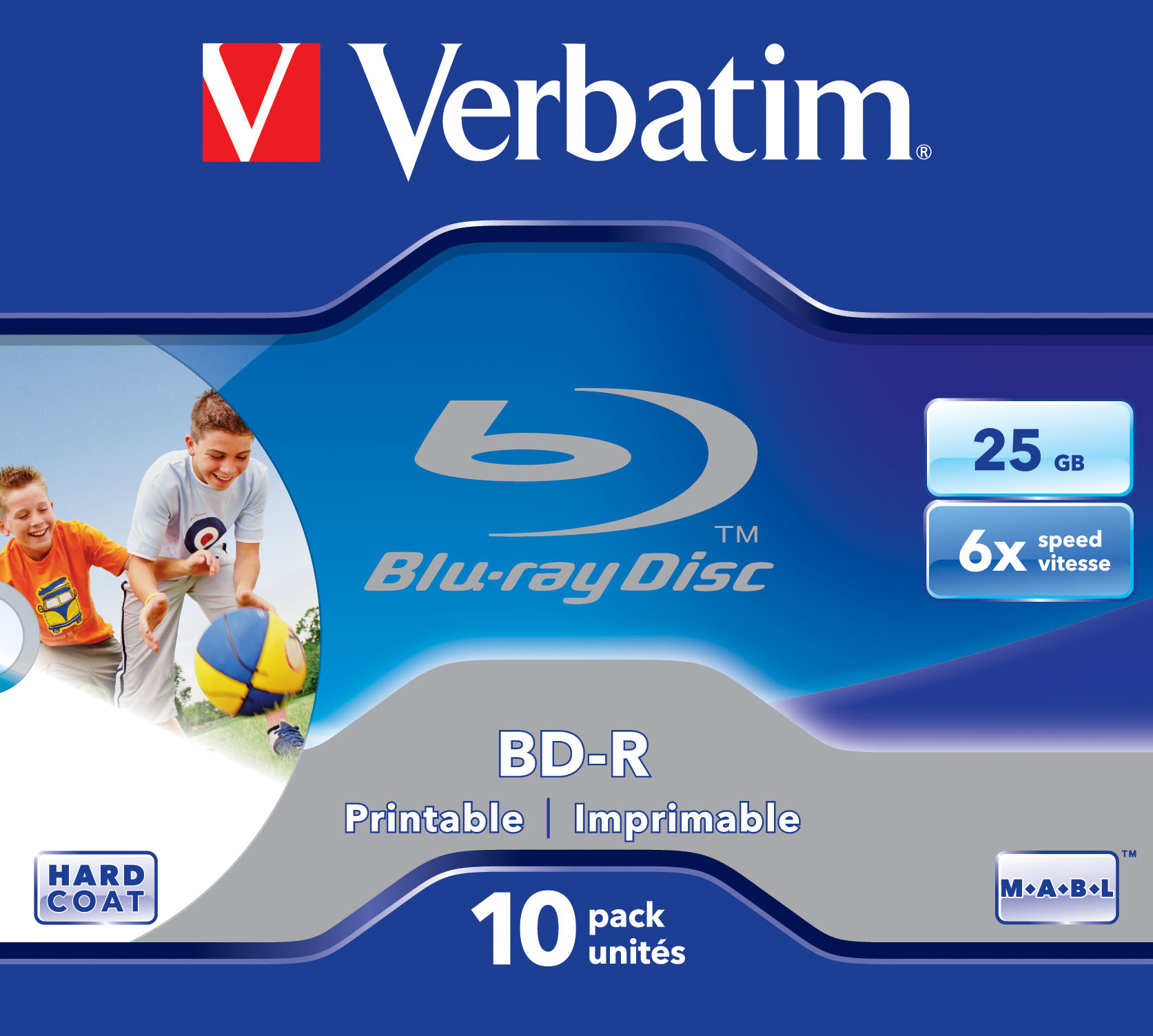 Verbatim 10 x BD-R - 25 GB 6x - bedruckbare Oberfläche - Jewel Case (Schachtel)
