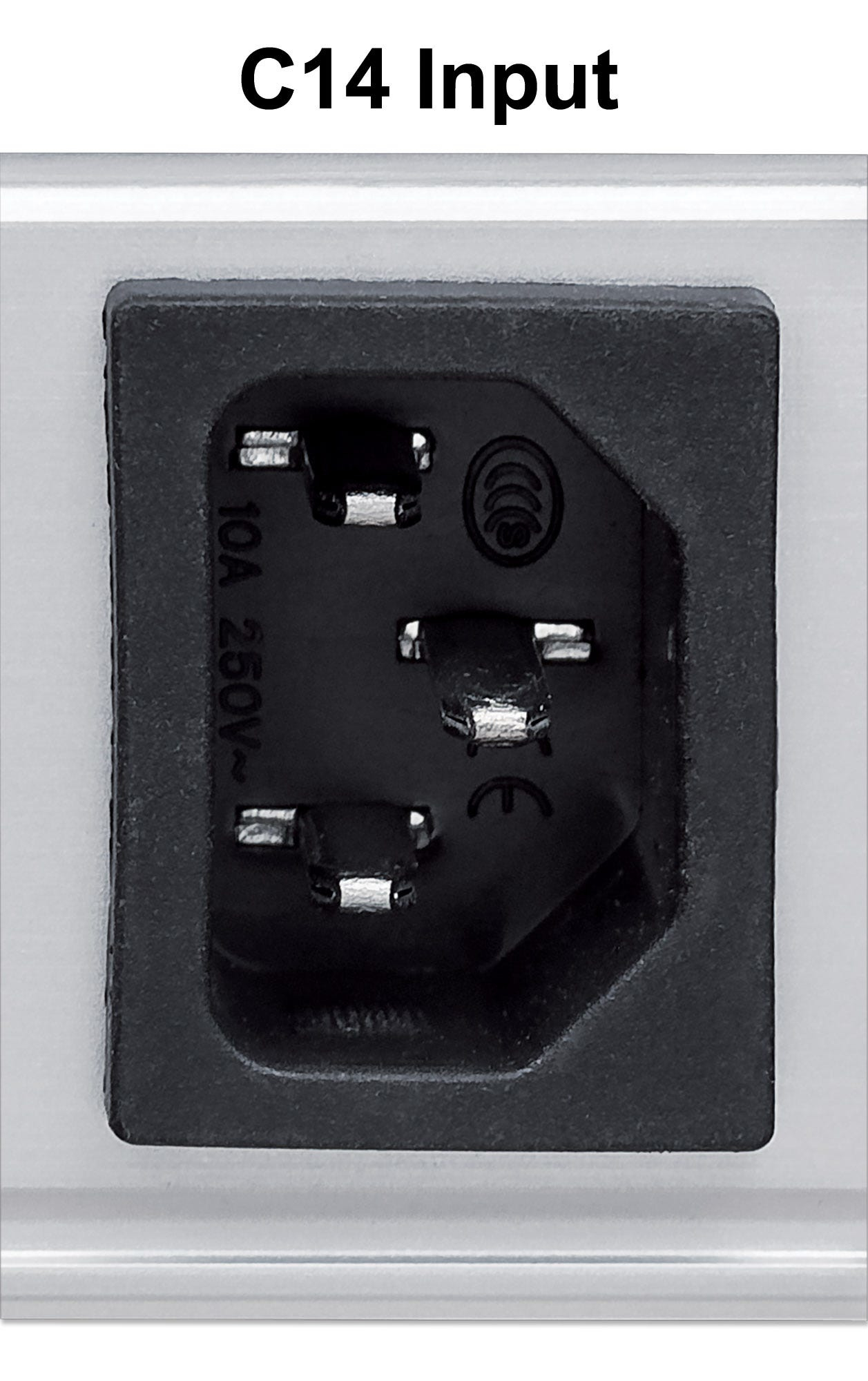 Intellinet 19" 8-fach Steckdosenleiste mit C13-Kaltgerätesteckdosen und Kabelklemmen, PDU mit abnehmbarem Stromkabel (2 m)