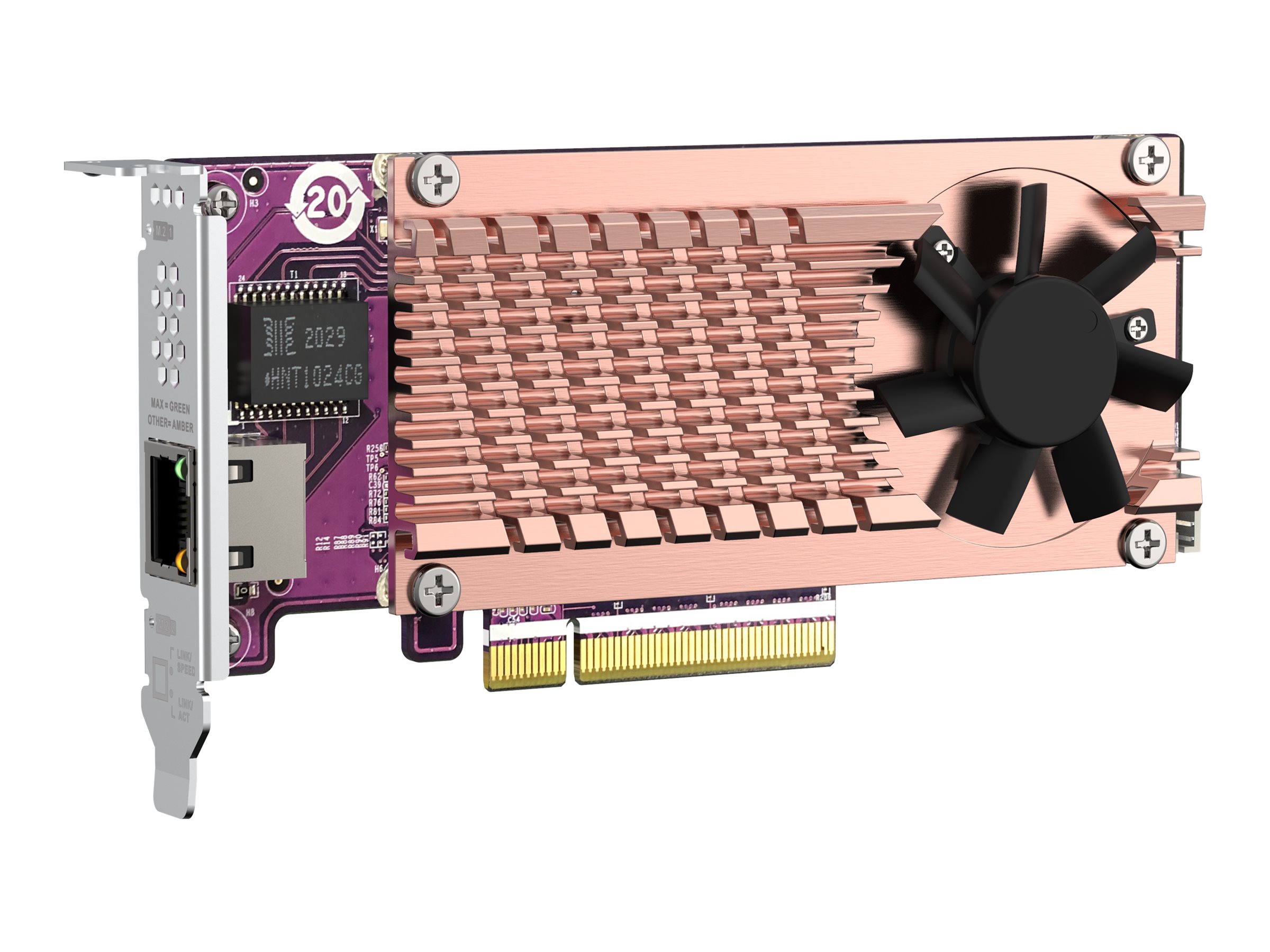 QNAP QM2-2P10G1TB - Speicher-Controller - M.2 - PCIe 3.0 x4 (NVMe)