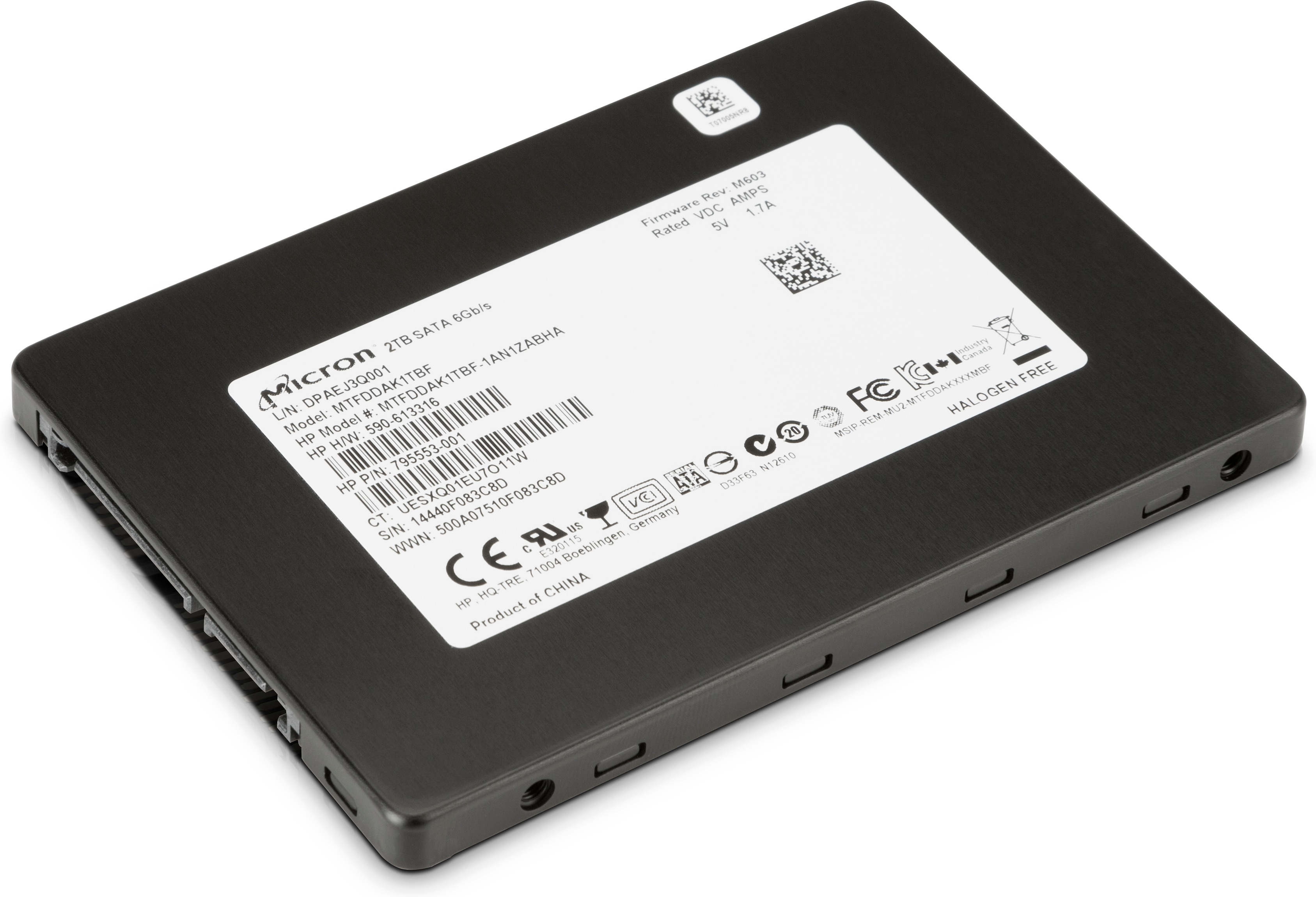 HP  2 TB SSD - intern - 2.5" (6.4 cm) - SATA 6Gb/s