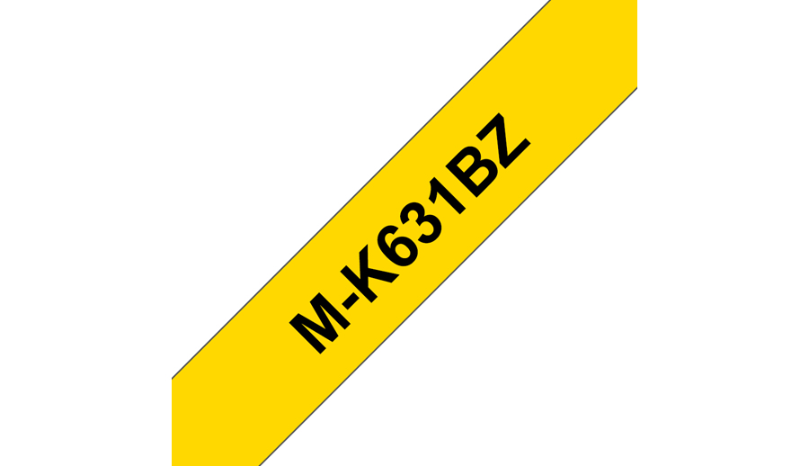 Brother M-K631BZ - Schwarz auf Gelb - Rolle (0,9 cm x 8 m)