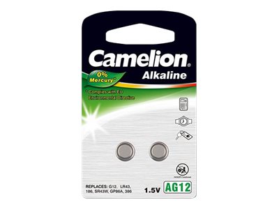 Camelion AG12-BP2 - Batterie 2 x LR43 - Alkalisch