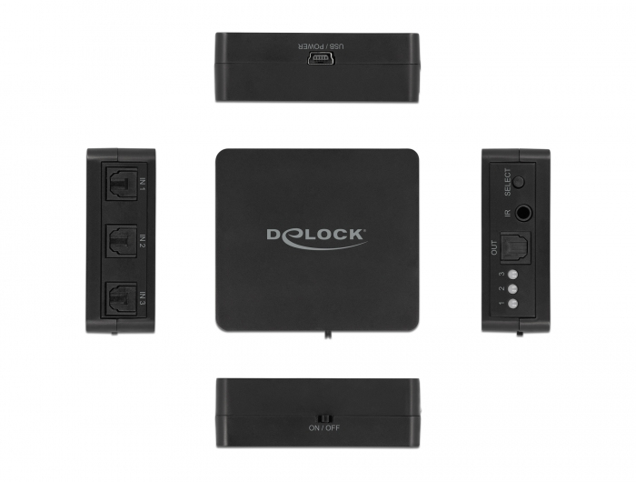 Delock Audio-Switch - 3 x SPDIF - Desktop