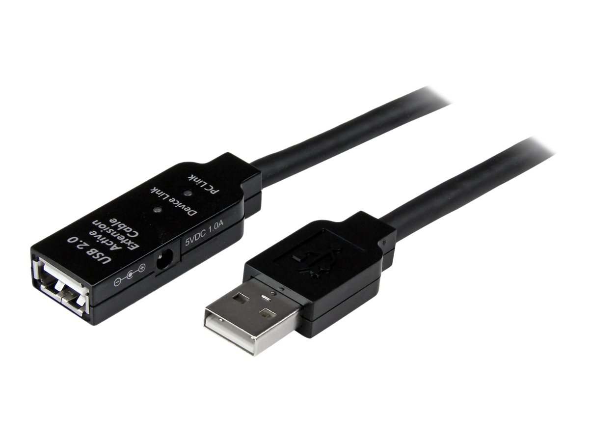 StarTech.com 20m aktives USB 2.0 Verlängerungskabel - Stecker/Buchse - USB 2.0 High Speed Kabel Verlängerung - USB-Verlängerungskabel - USB (M)