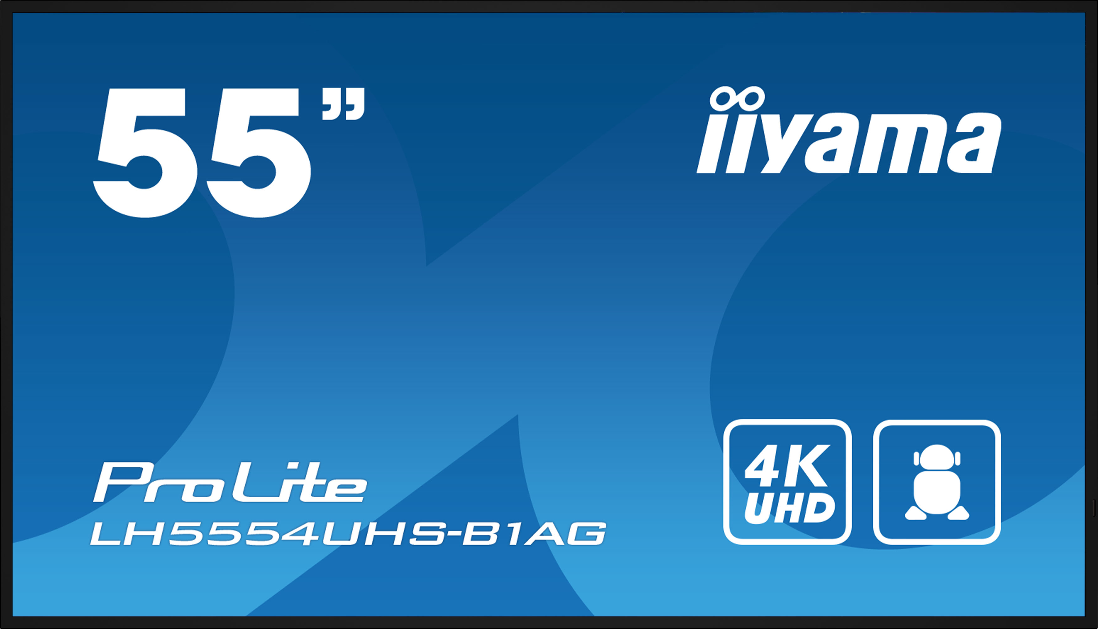 Iiyama LH5554UHS-B1AG - 138.8 cm (55") Diagonalklasse LH54 Series LCD-Display mit LED-Hintergrundbeleuchtung - interaktive Digital Signage - mit mit SoC Mediaplayer - 4K UHD (2160p)