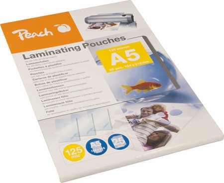 Peach 125 Mikron - 25er-Pack - durchsichtig - A5 (148 x 210 mm)