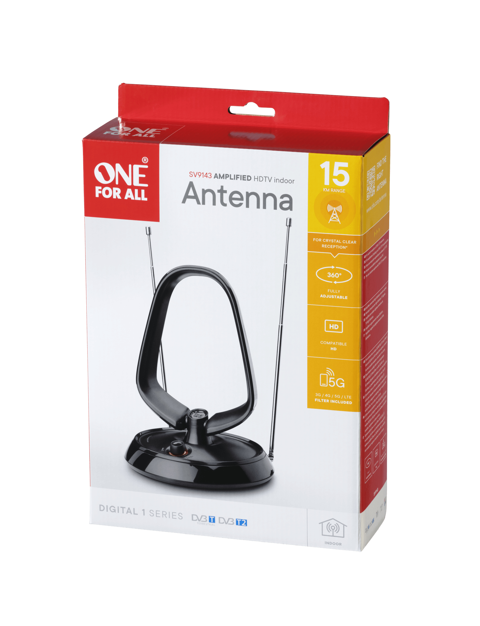 One for All DVB-T Indoor Antenne 5G