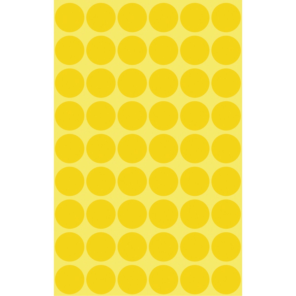 Avery Zweckform Gelb - 12 mm rund 270 Etikett(en) (5 Bogen x 54)
