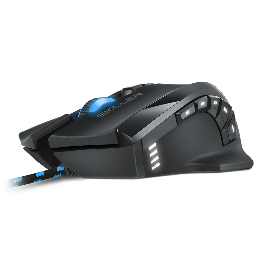 Sharkoon SKILLER SGM1 - Maus - optisch - 12 Tasten