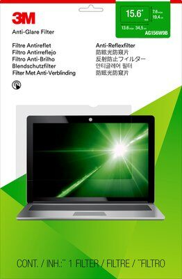 3M Blendschutzfilter für 15,6" Breitbild-Laptop - Blendfreier Notebook-Filter - 39.6 cm (15.6")
