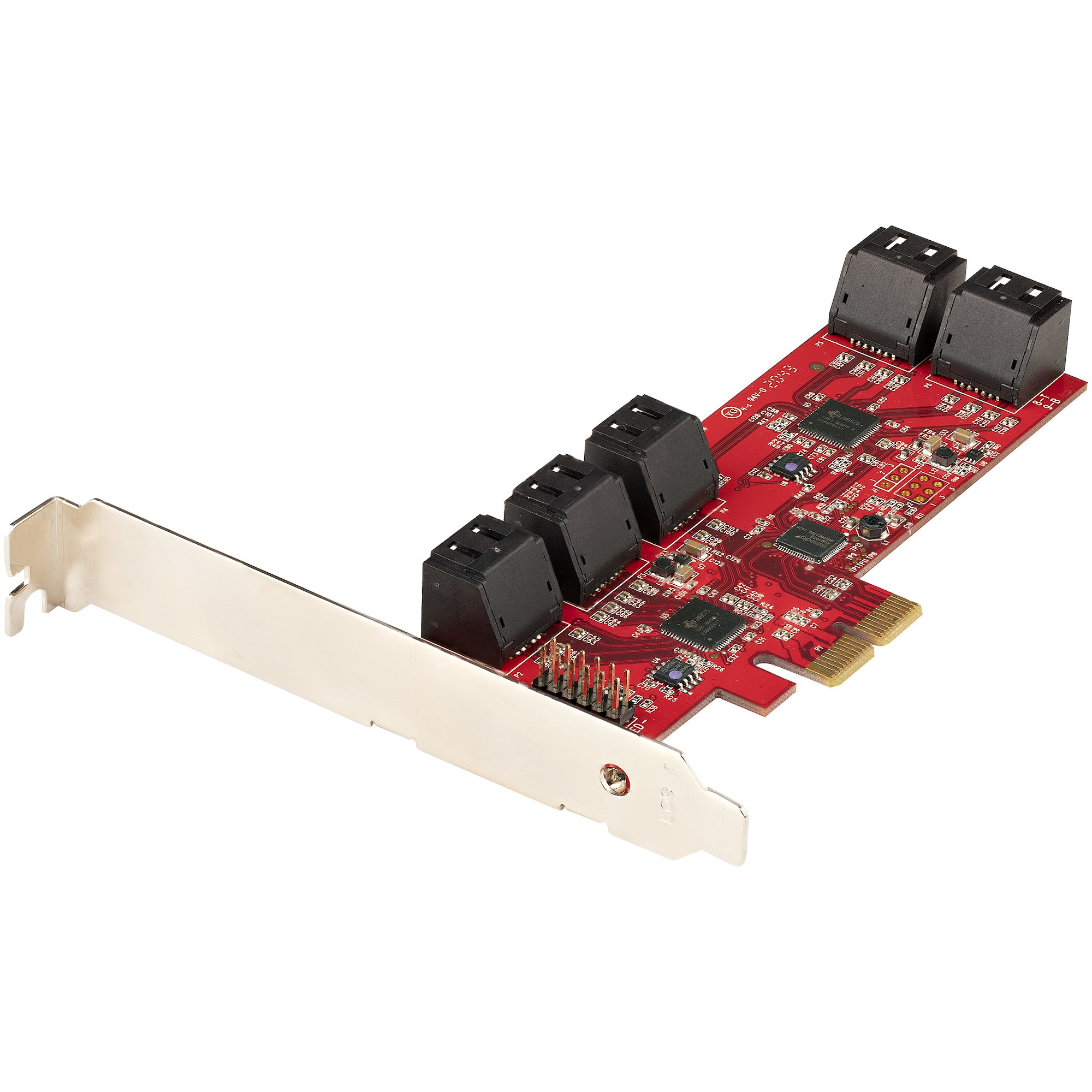 StarTech.com PCIe SATA Controller Karte - 10 Port SATA 3 Erweiterungskarte/Kontroller - 6Gbit/s - Full- und Low-Profile Blende - PCI Express Festplatten kontroller/Adapter (10P6G-PCIE-SATA-CARD)