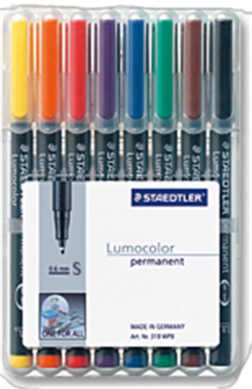 STAEDTLER 313 WP8 - Schwarz - Blau - Braun - Grün - Orange - Rot - Violett - Gelb - Schwarz - Polypropylen (PP) - 0,4 mm - 1 Stück(e)