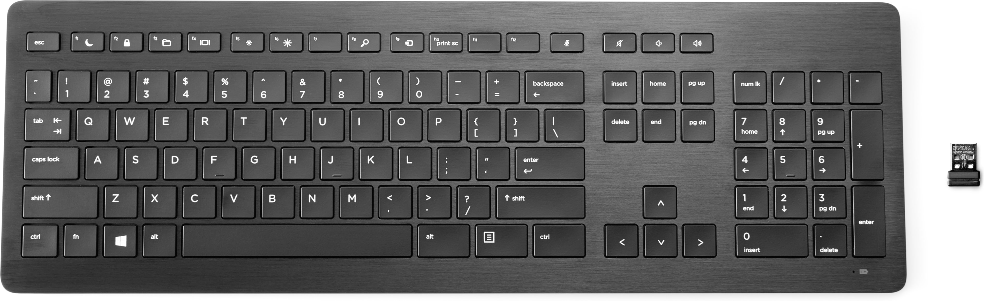 HP Premium - Tastatur - kabellos - 2.4 GHz - Englisch