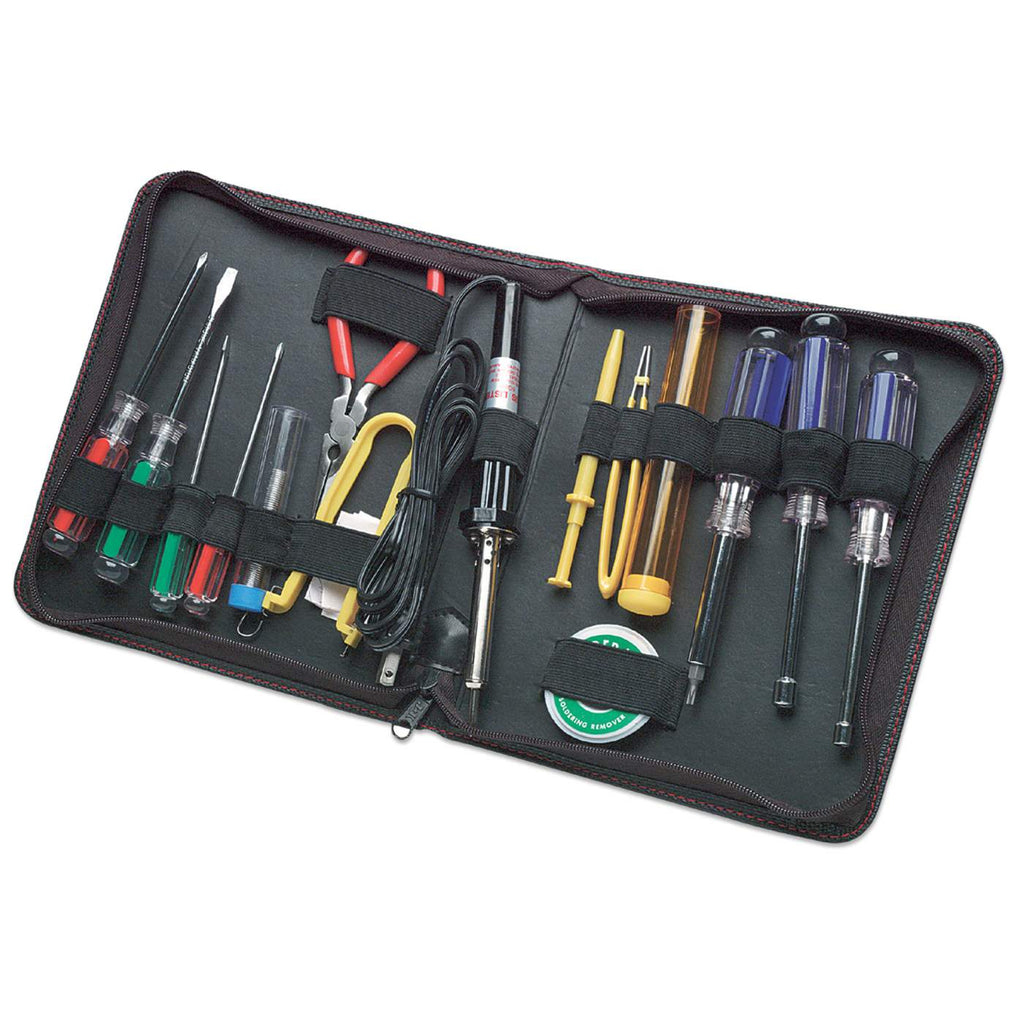 Manhattan Technician Tool Kit (17 items), Consists of: Soldering Iron (Euro 2-pin plug)