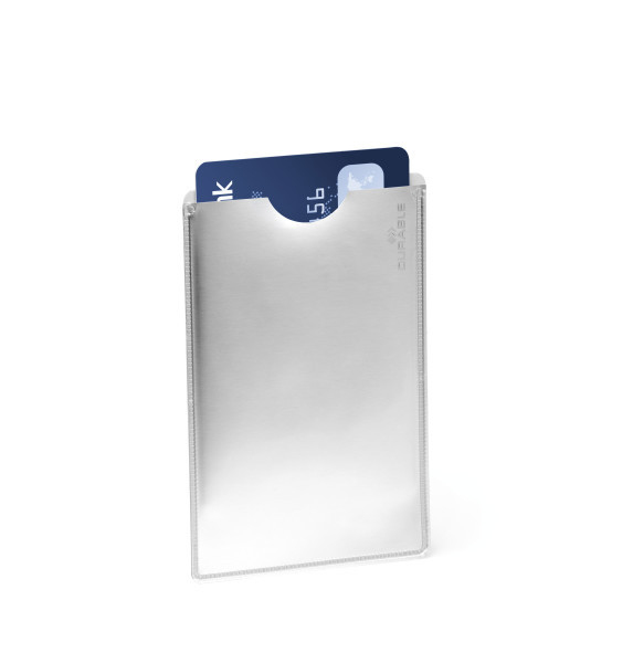 Durable Visitenkartenkasten - Silber (Packung