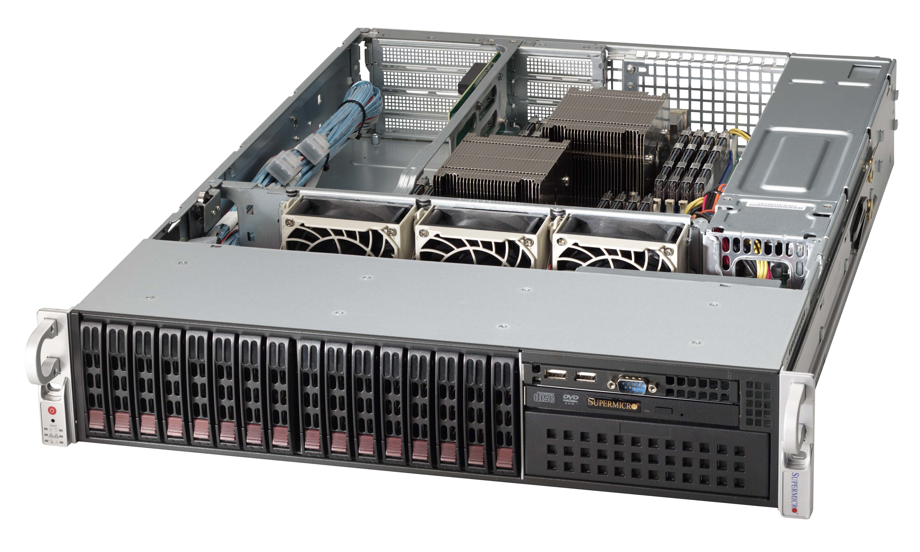 Supermicro CSE-213BAC8-R1K23WB - Rack - Server - Schwarz - HDD - Netzwerk - Leistung - Status - 1200 W - 3x 80mm