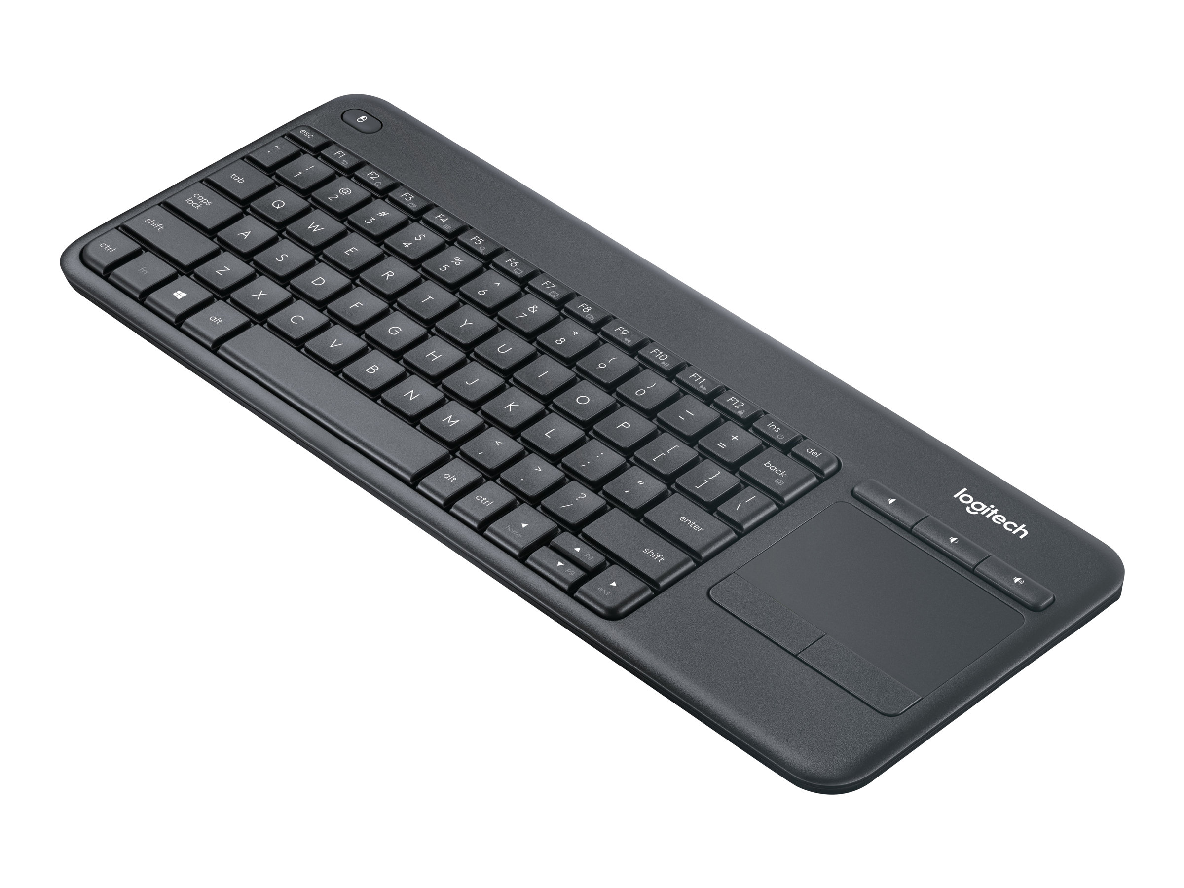 Logitech K400 - Tastatur - mit Touchpad - kabellos
