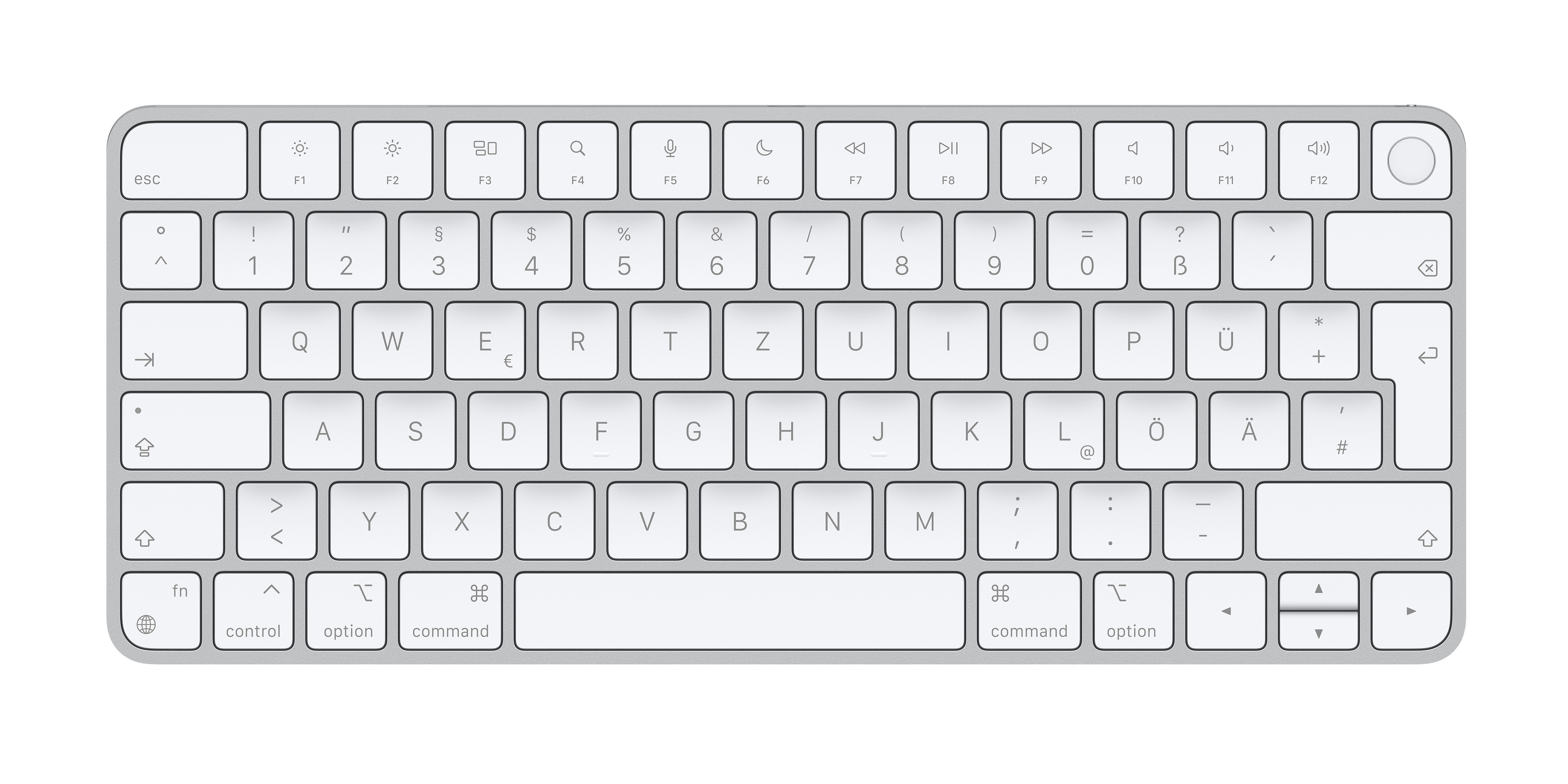 Apple Magic Keyboard with Touch ID - Tastatur - Bluetooth, USB-C - QWERTZ - Deutsch - für iMac (Anfang 2021)
