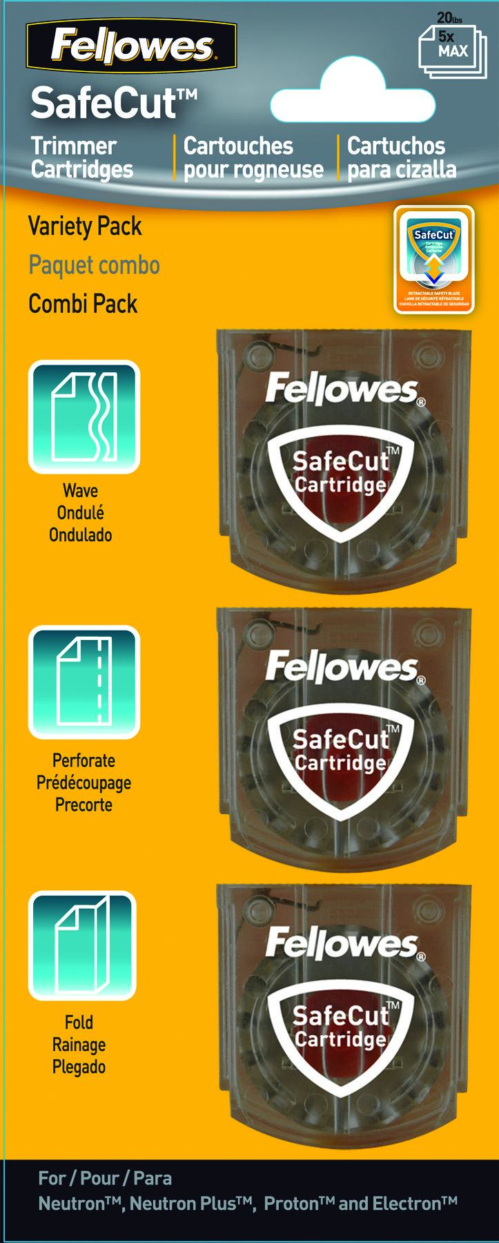 Fellowes SafeCut - Austausch-Klingenpatrone (Packung mit 3)
