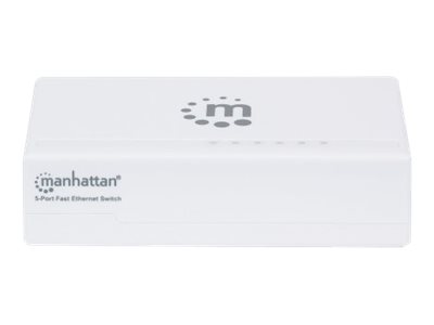 Manhattan 5-Port Fast Ethernet Switch, Plastic, Three Year Warranty, Box