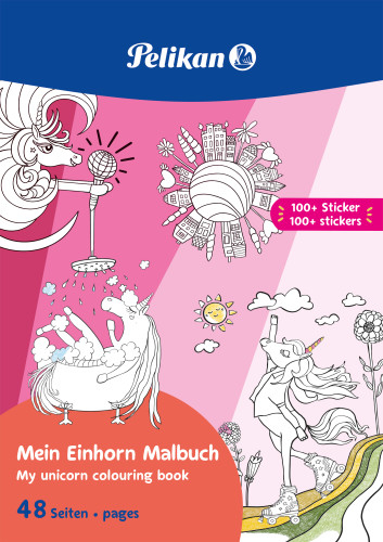 Pelikan Malbuch mit Stickern MBmS 48 Seiten FSC