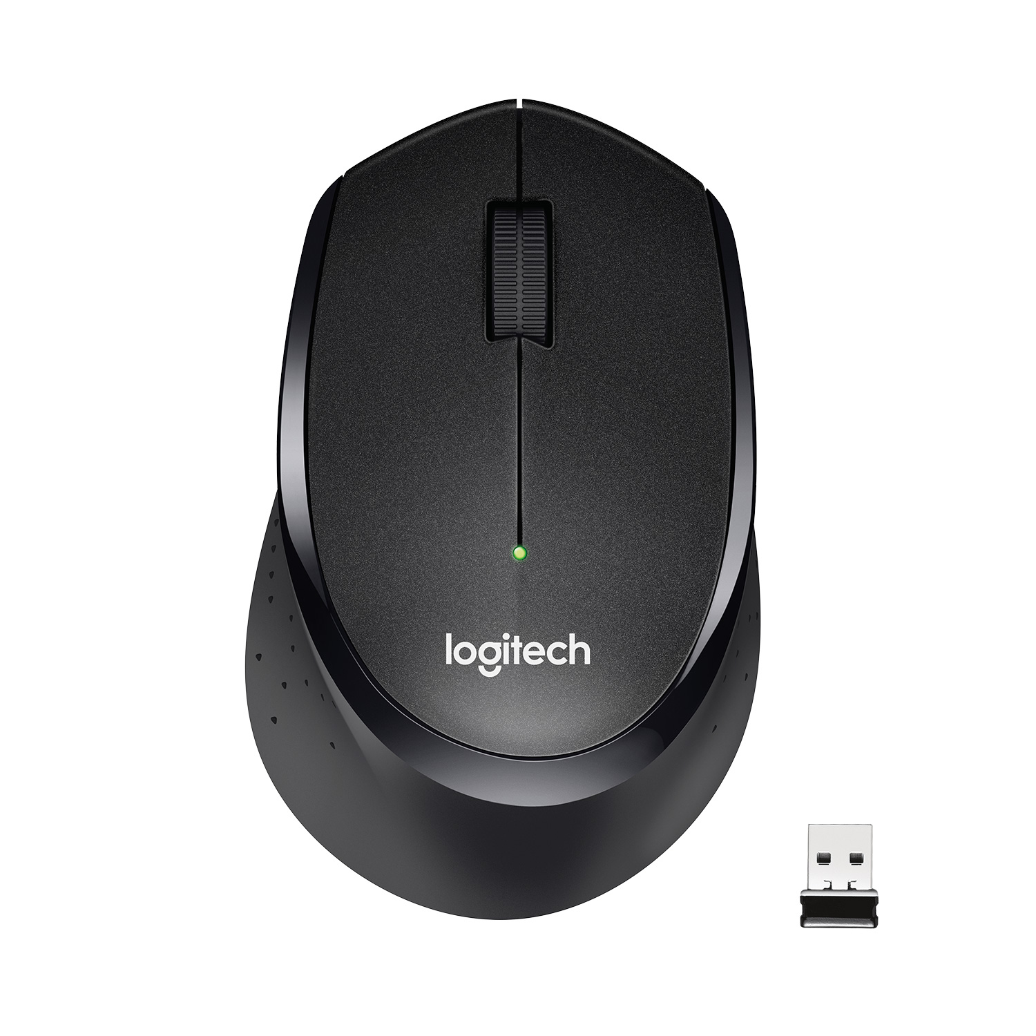 Logitech M330 SILENT PLUS - Maus - 3 Tasten - kabellos - 2.4 GHz - kabelloser Empfänger (USB)