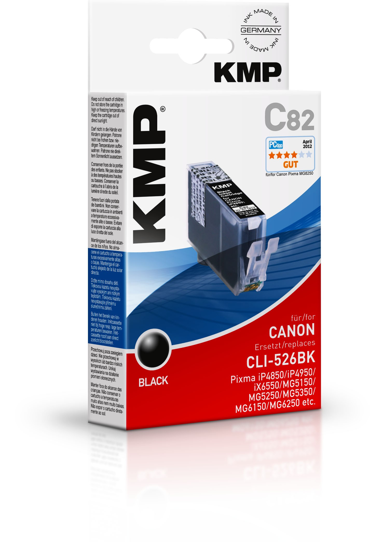 KMP C82 - 9 ml - Schwarz - kompatibel - Tintenpatrone