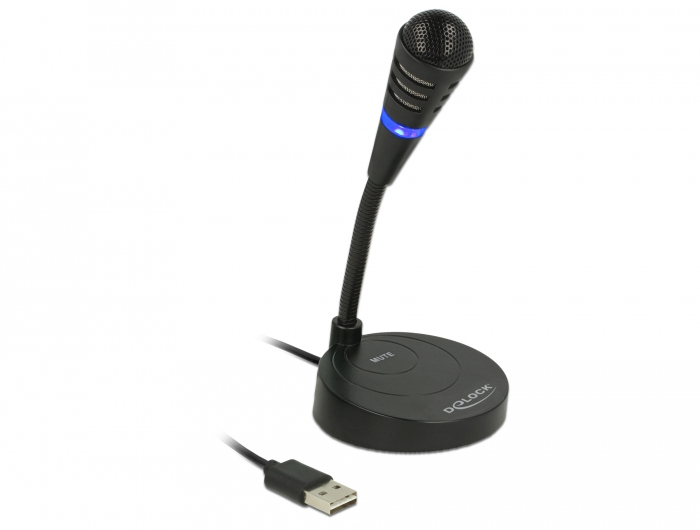 Delock Mikrofon - USB - Schwarz
