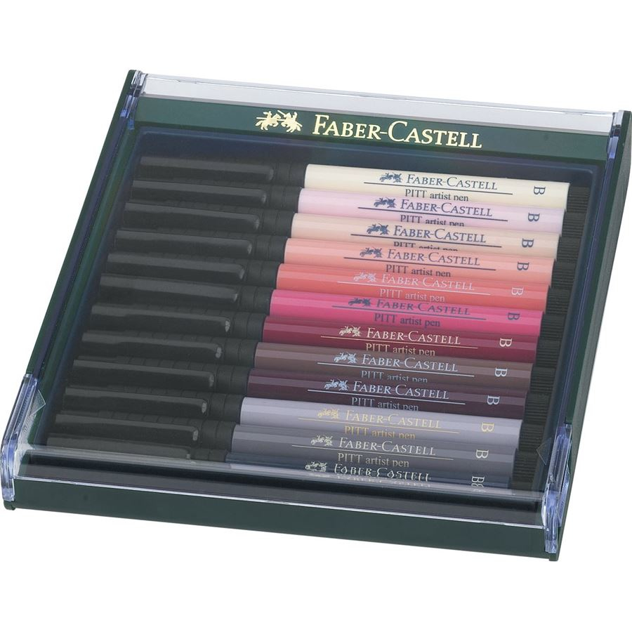 FABER-CASTELL 267424 - Mehrfarben - Rund - Tinte auf Pigmentbasis - 12 Stück(e)