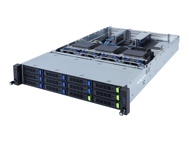 Gigabyte R282-Z96 (rev. 100) - Server - Rack-Montage - 2U - zweiweg - keine CPU - RAM 0 GB - SATA/PCI Express - Hot-Swap 6.4 cm, 8.9 cm (2.5", 3.5")