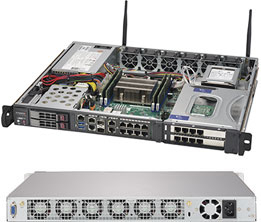 Supermicro SuperServer 1019D-FHN13TP - Server - Rack-Montage - 1U - 1 x Xeon D-2146NT - RAM 0 GB - SATA - Hot-Swap 6.4 cm (2.5")