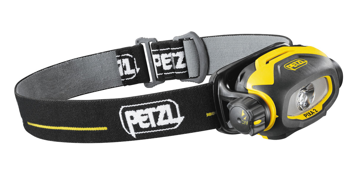 Petzl PIXA 2 - Stirnband-Taschenlampe - Schwarz - Gelb - 2 m - IP67 - 1 Lampen - 40 lm