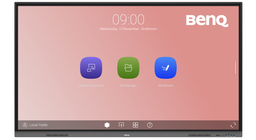 BenQ Essential Series RE8603 - 218 cm (86") Diagonalklasse LCD-Display mit LED-Hintergrundbeleuchtung - Bildung / Geschäftswesen - mit Touchscreen (Multi-Touch)