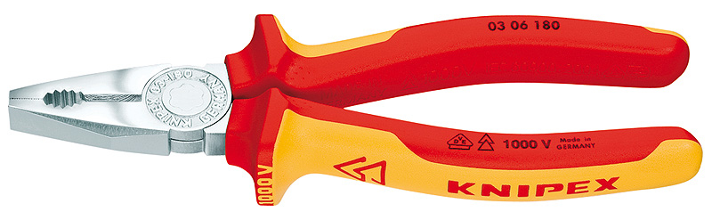 KNIPEX 03 06 160 - Prüfzange - 1,6 cm - Stahl - Kunststoff - Rot/Orange - 16 cm