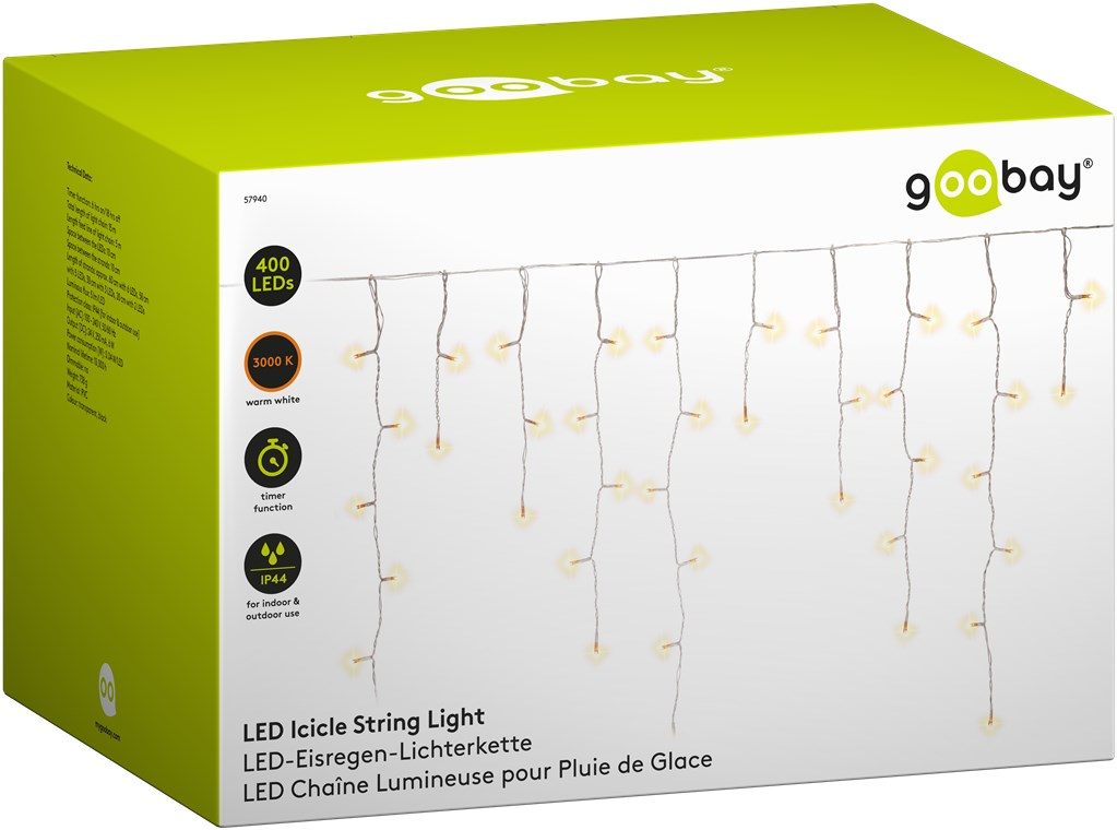 Goobay GB 57940 - Lichterkette Eisregen 15 m